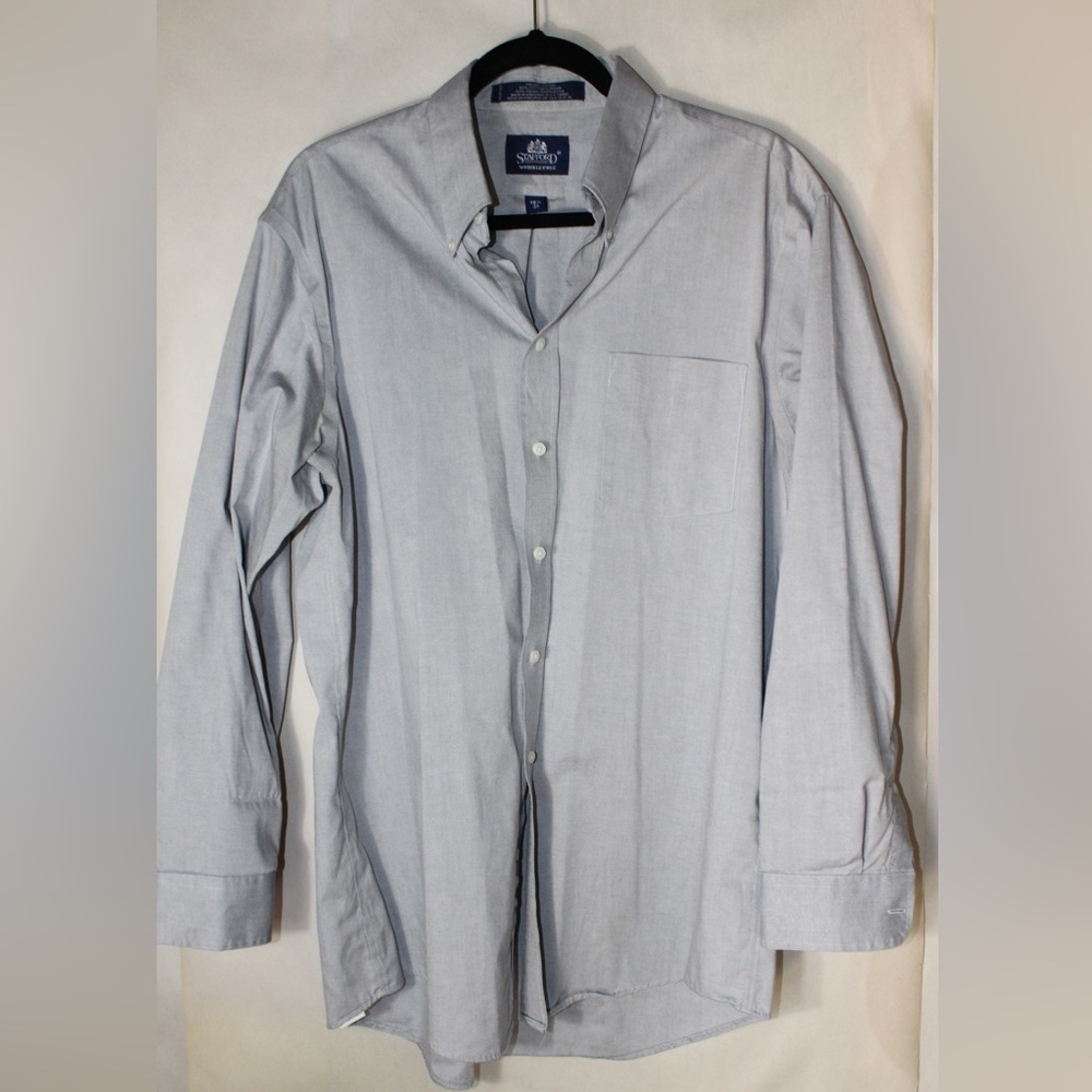Stafford Wrinkle-Free Long Sleeve Button Down